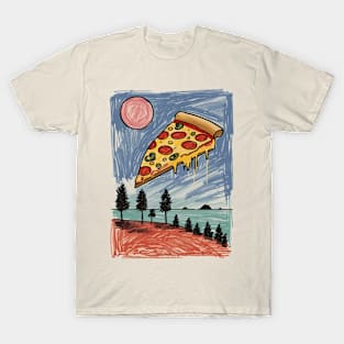 Funny Pizza Slice Cheese Nature T-Shirt